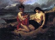 Delacroix Auguste The Natchez USA oil painting artist